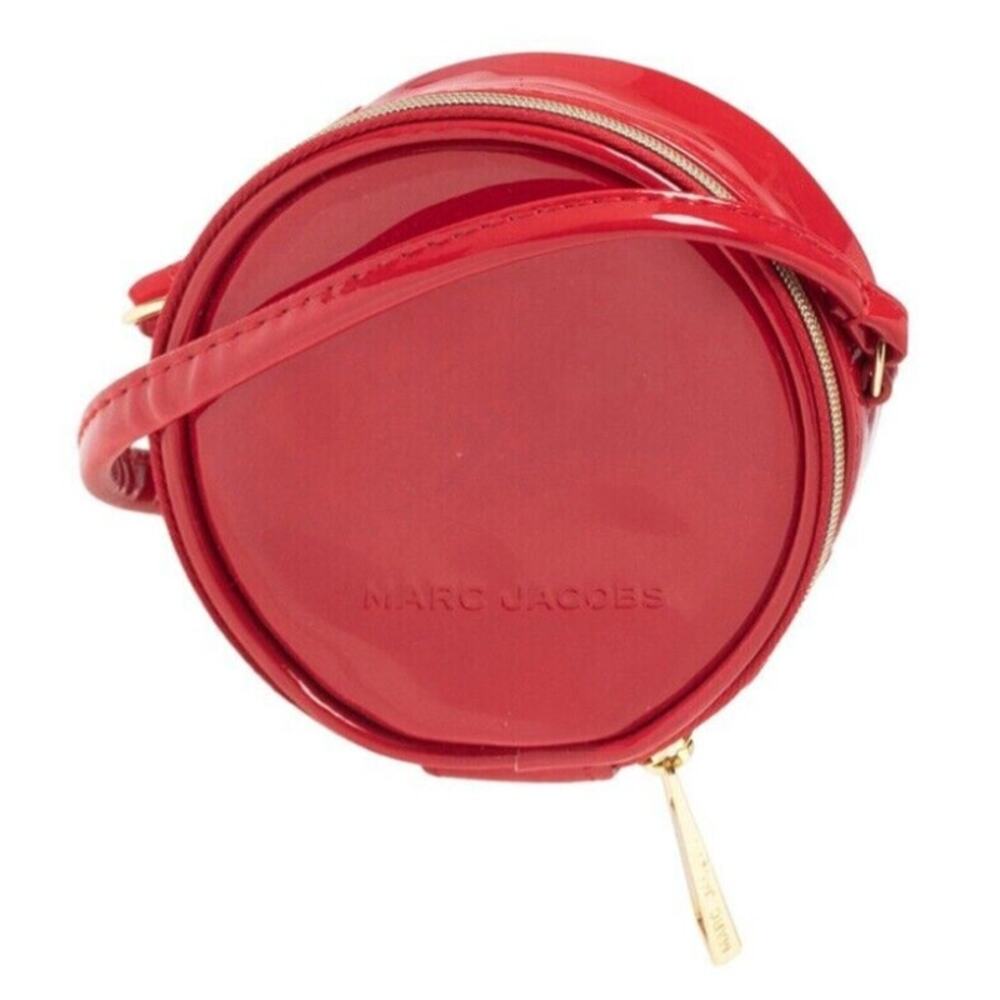 Marc Jacobs Red Patent Leather Mini Canteen Crossbody Bag Purse NWT - Picture 1 of 2